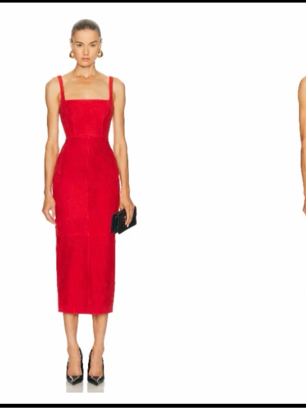 Alex Perry Singlet Suede Dress UK Size 8 $2,400 MSRP